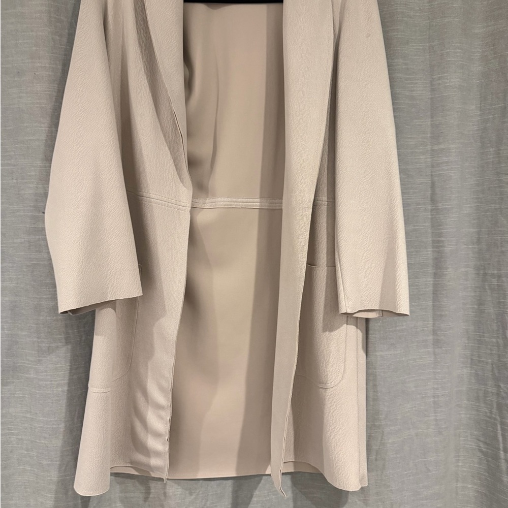 Cream Textured Coat